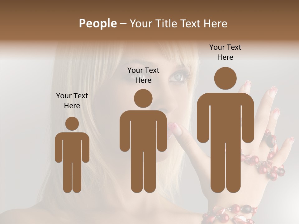 Close Up Fashion Hair PowerPoint Template