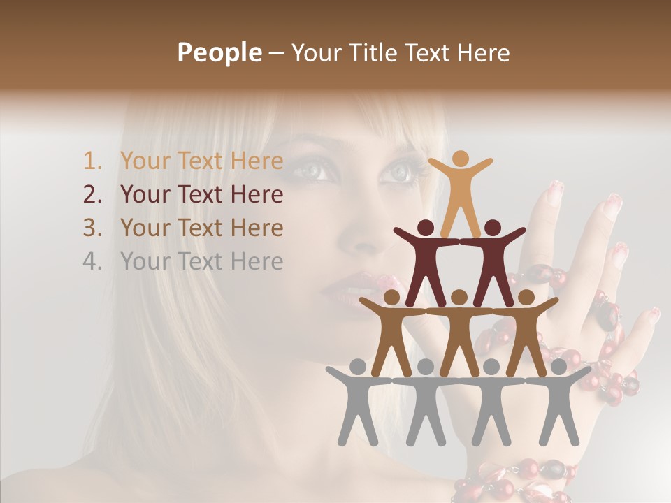 Close Up Fashion Hair PowerPoint Template