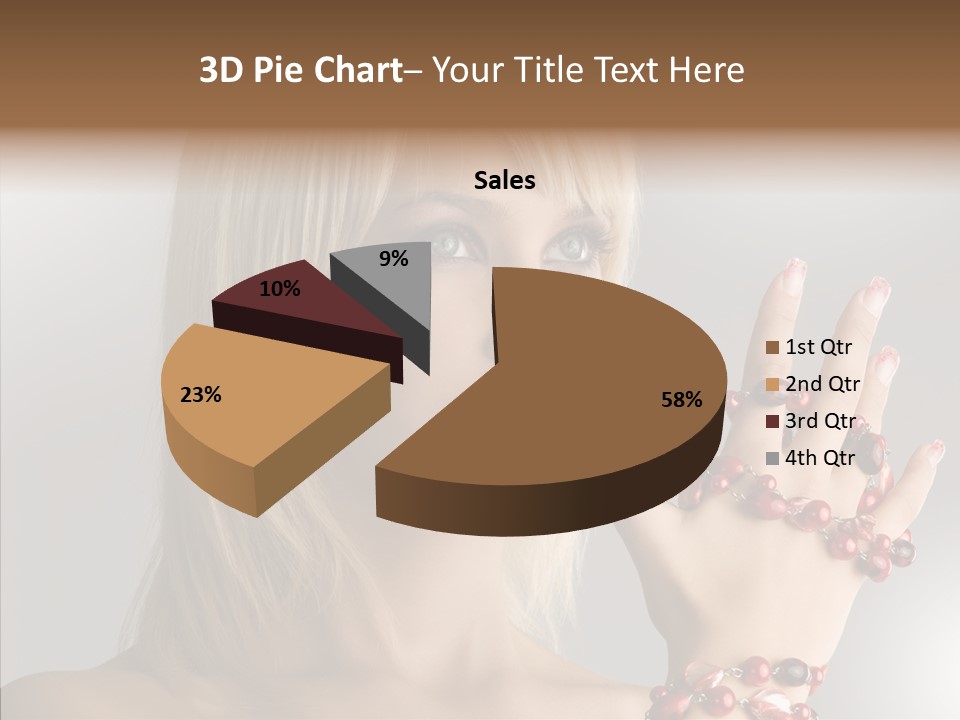 Close Up Fashion Hair PowerPoint Template