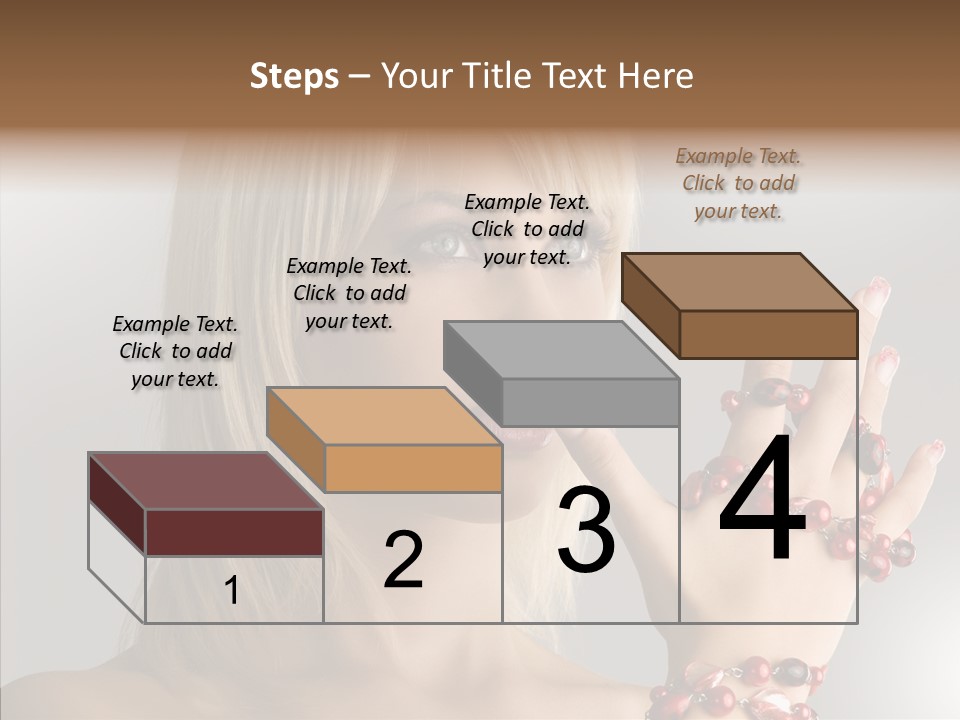 Close Up Fashion Hair PowerPoint Template