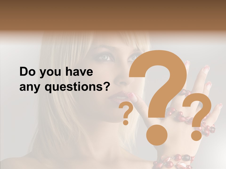 Close Up Fashion Hair PowerPoint Template