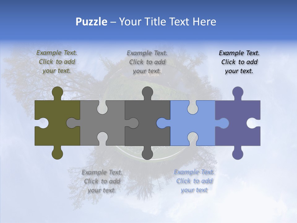 Trees Landscape Planet PowerPoint Template