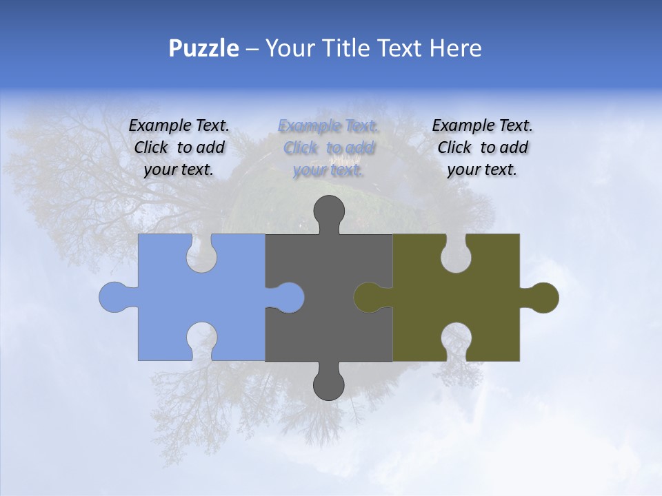 Trees Landscape Planet PowerPoint Template