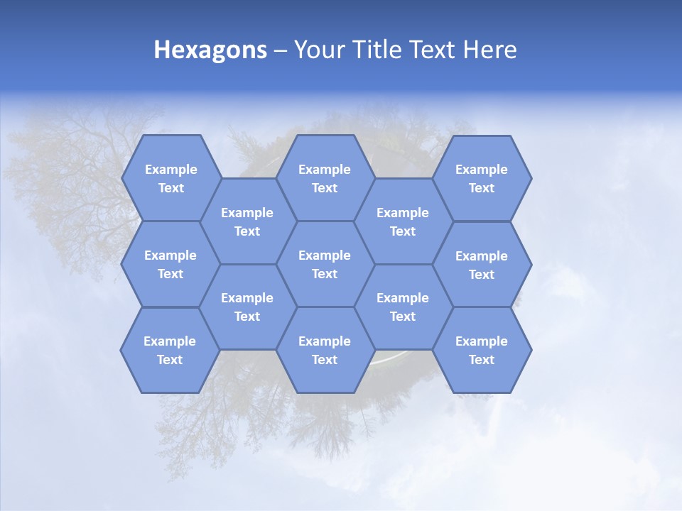 Trees Landscape Planet PowerPoint Template