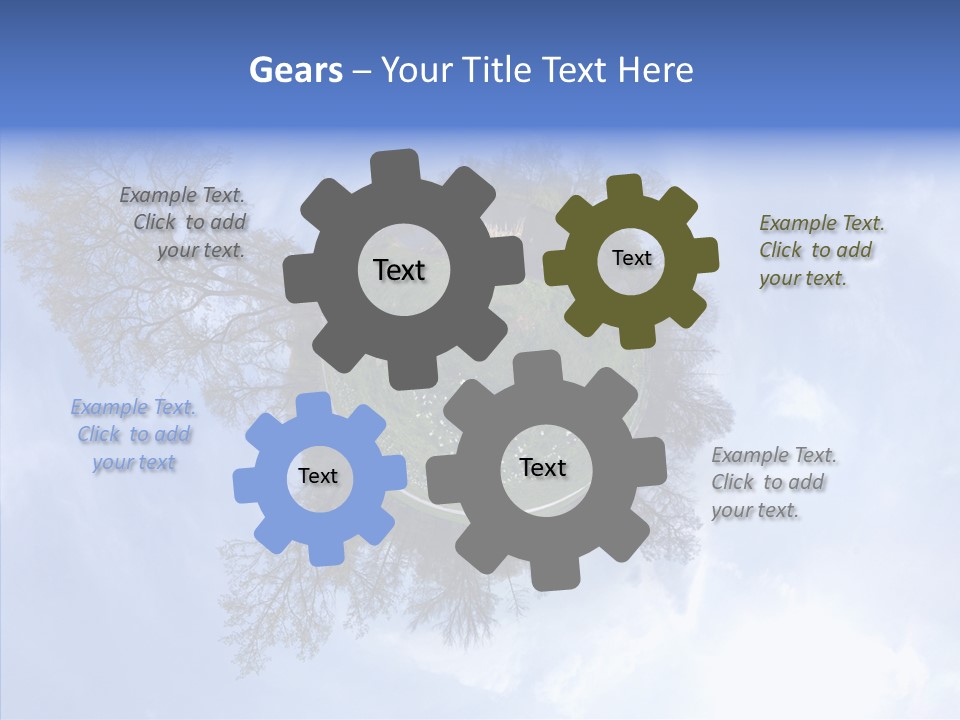 Trees Landscape Planet PowerPoint Template