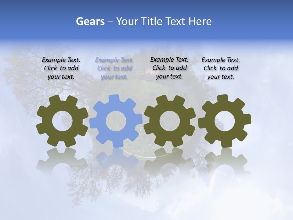 Trees Landscape Planet PowerPoint Template