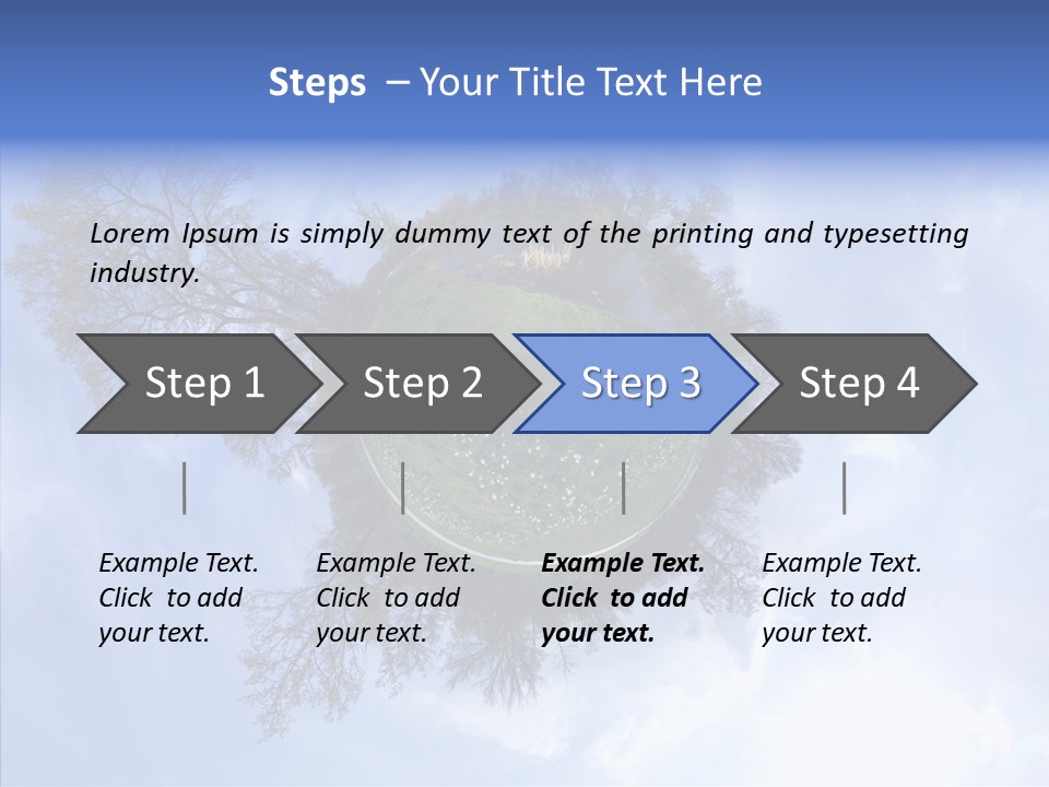 Trees Landscape Planet PowerPoint Template