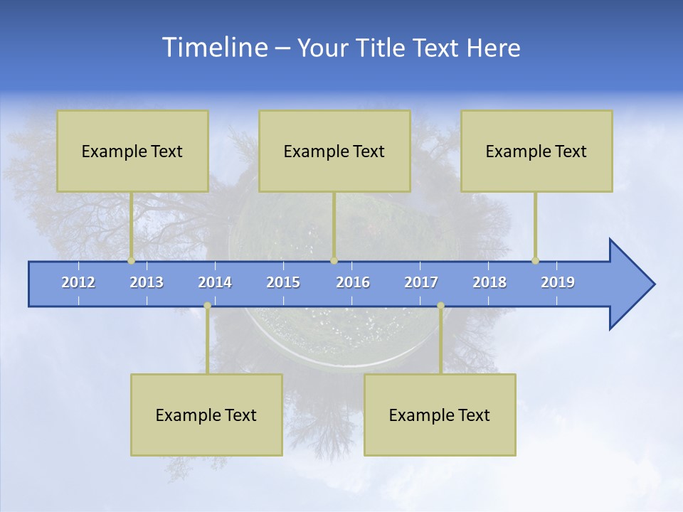 Trees Landscape Planet PowerPoint Template
