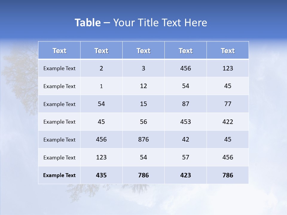 Trees Landscape Planet PowerPoint Template