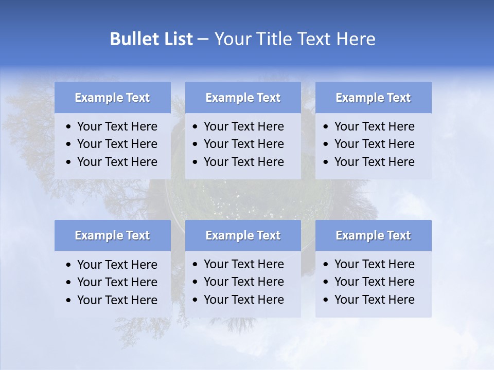 Trees Landscape Planet PowerPoint Template
