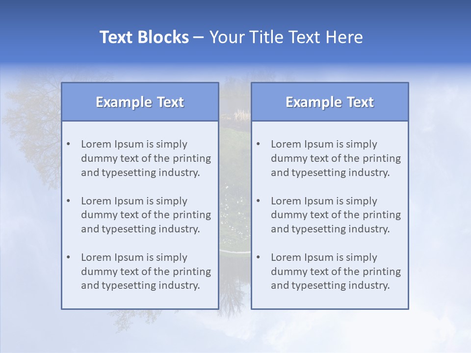 Trees Landscape Planet PowerPoint Template
