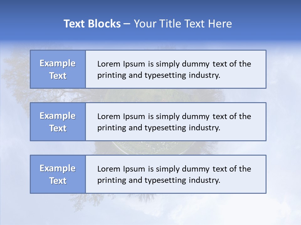 Trees Landscape Planet PowerPoint Template