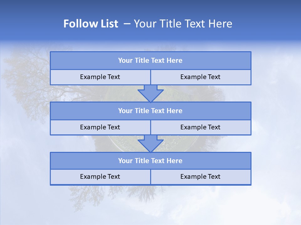 Trees Landscape Planet PowerPoint Template