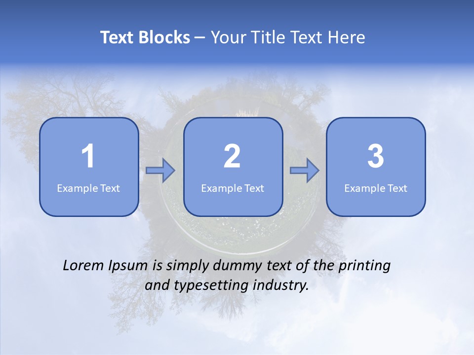 Trees Landscape Planet PowerPoint Template