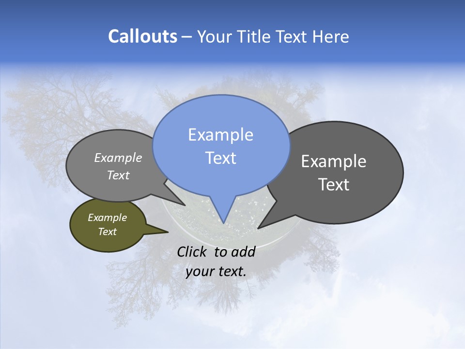 Trees Landscape Planet PowerPoint Template