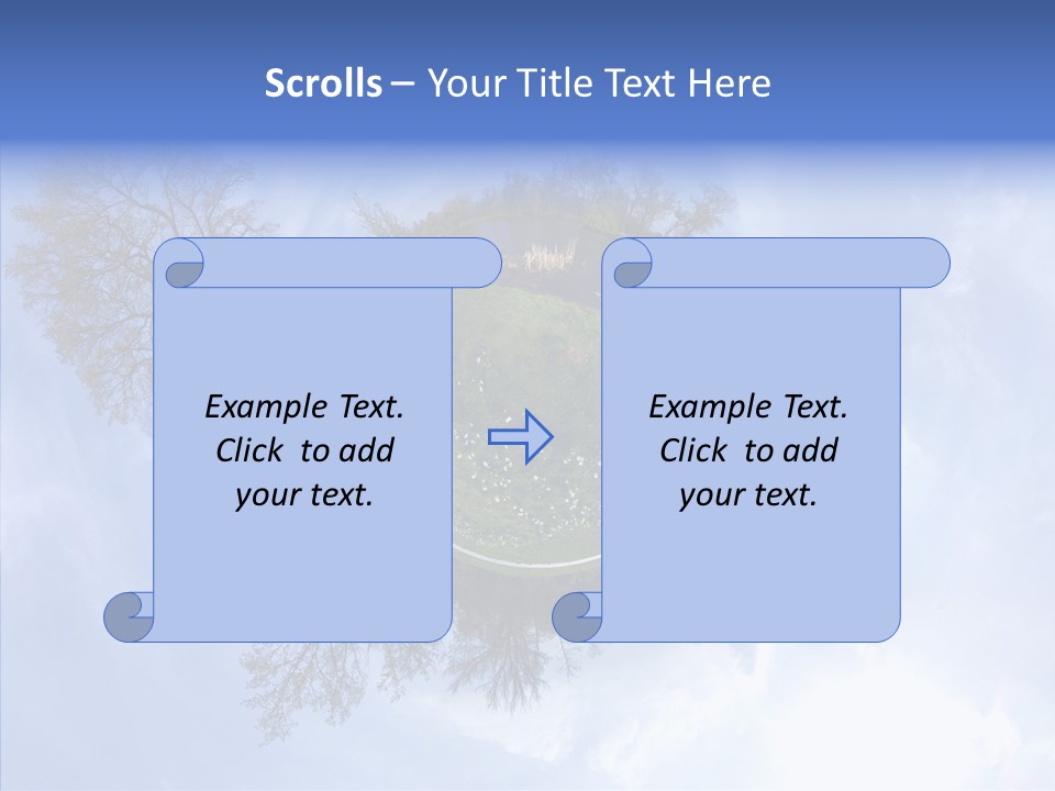 Trees Landscape Planet PowerPoint Template