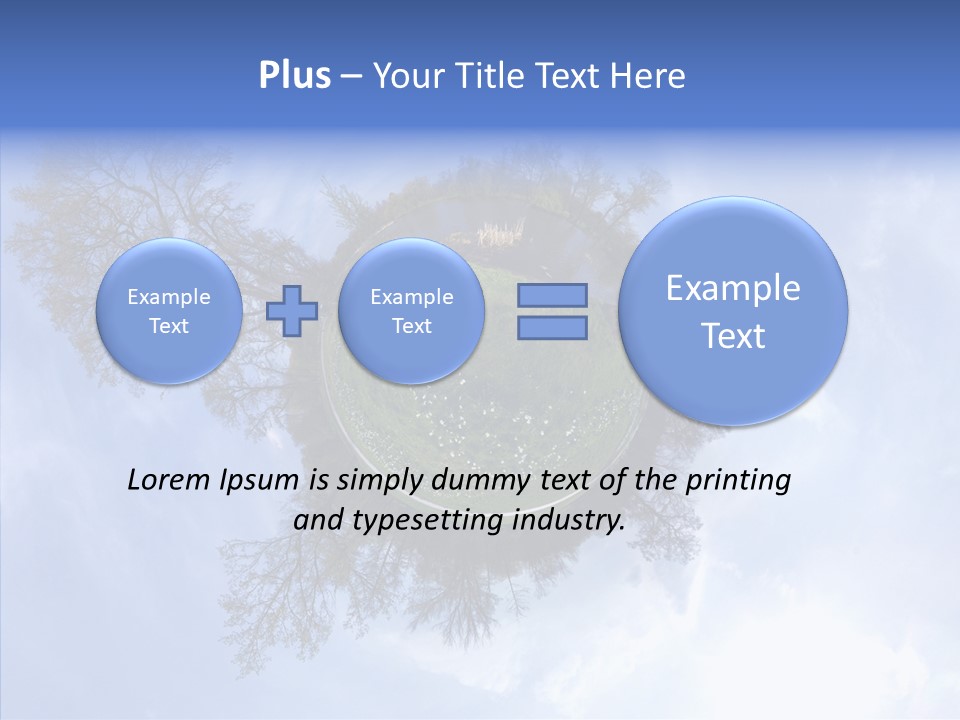 Trees Landscape Planet PowerPoint Template