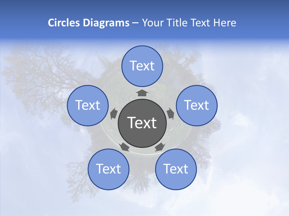 Trees Landscape Planet PowerPoint Template
