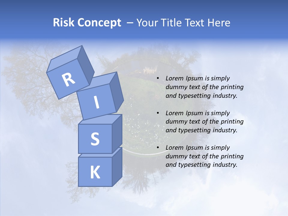 Trees Landscape Planet PowerPoint Template