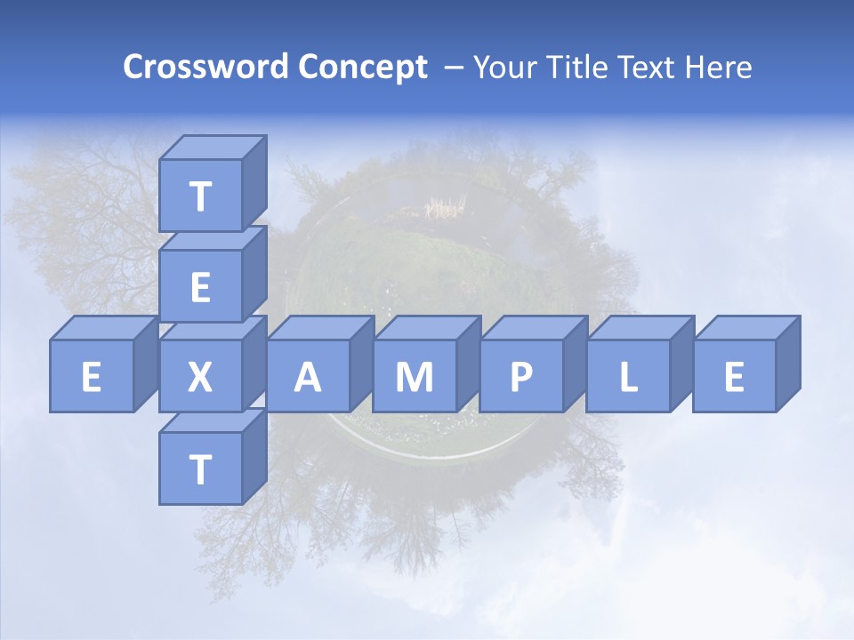 Trees Landscape Planet PowerPoint Template