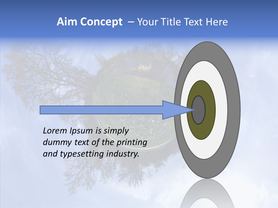 Trees Landscape Planet PowerPoint Template