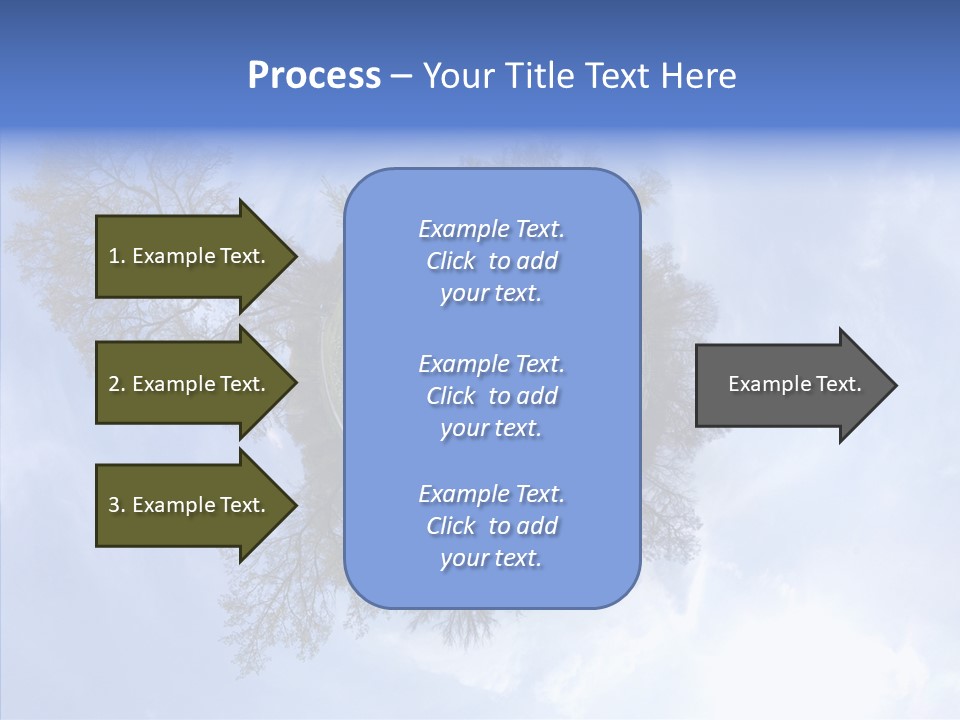 Trees Landscape Planet PowerPoint Template