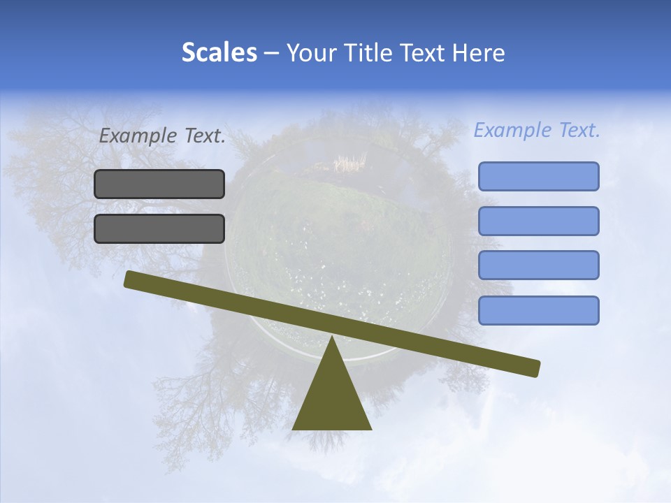 Trees Landscape Planet PowerPoint Template