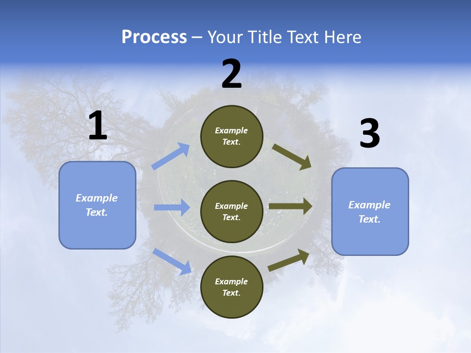Trees Landscape Planet PowerPoint Template