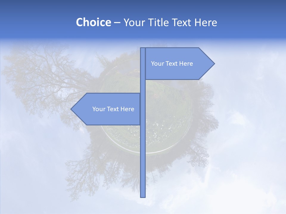 Trees Landscape Planet PowerPoint Template