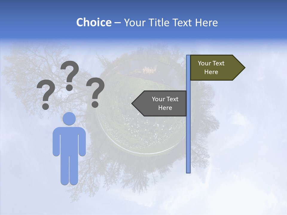 Trees Landscape Planet PowerPoint Template