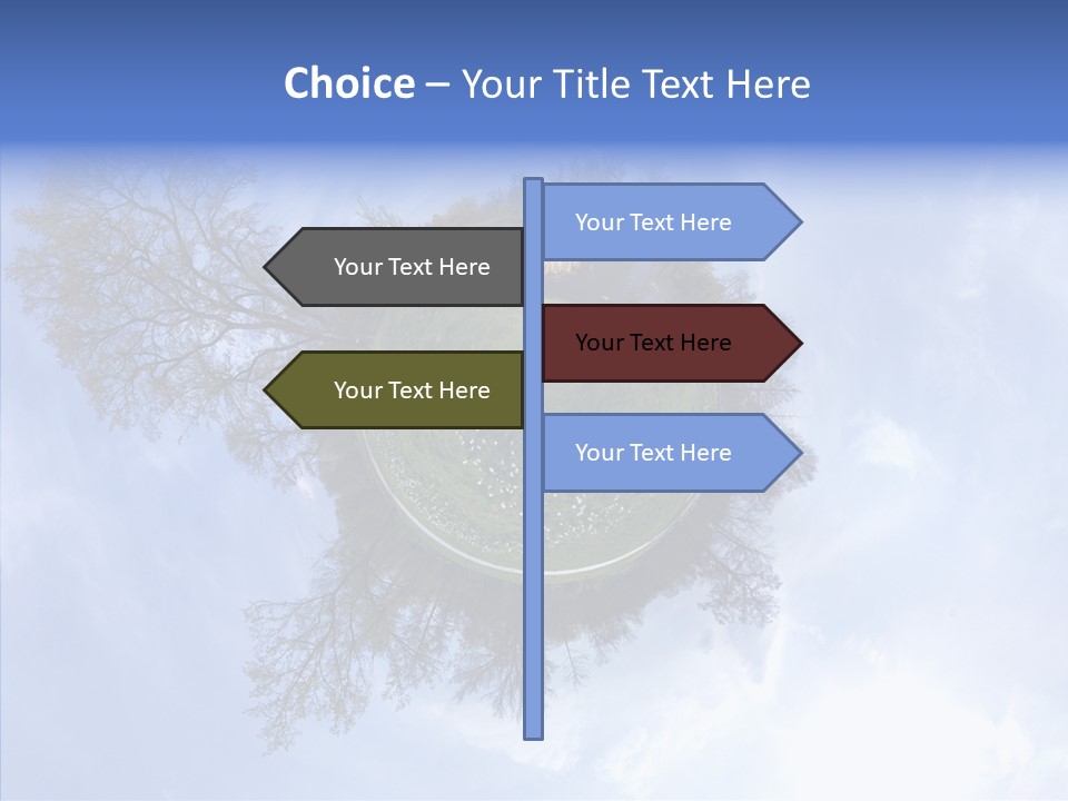 Trees Landscape Planet PowerPoint Template