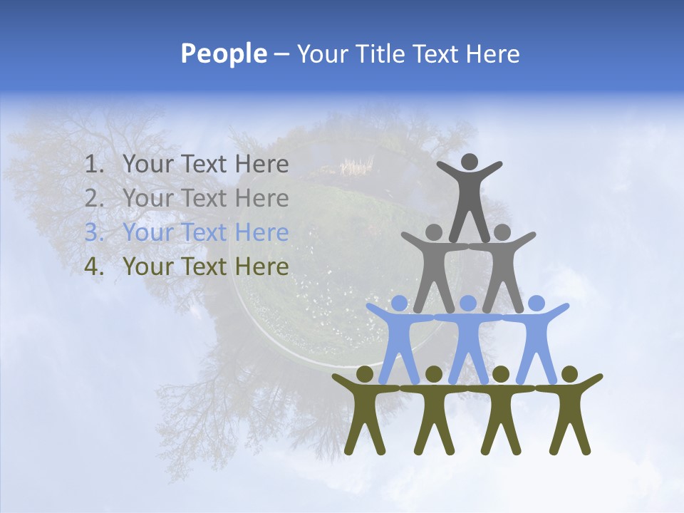 Trees Landscape Planet PowerPoint Template