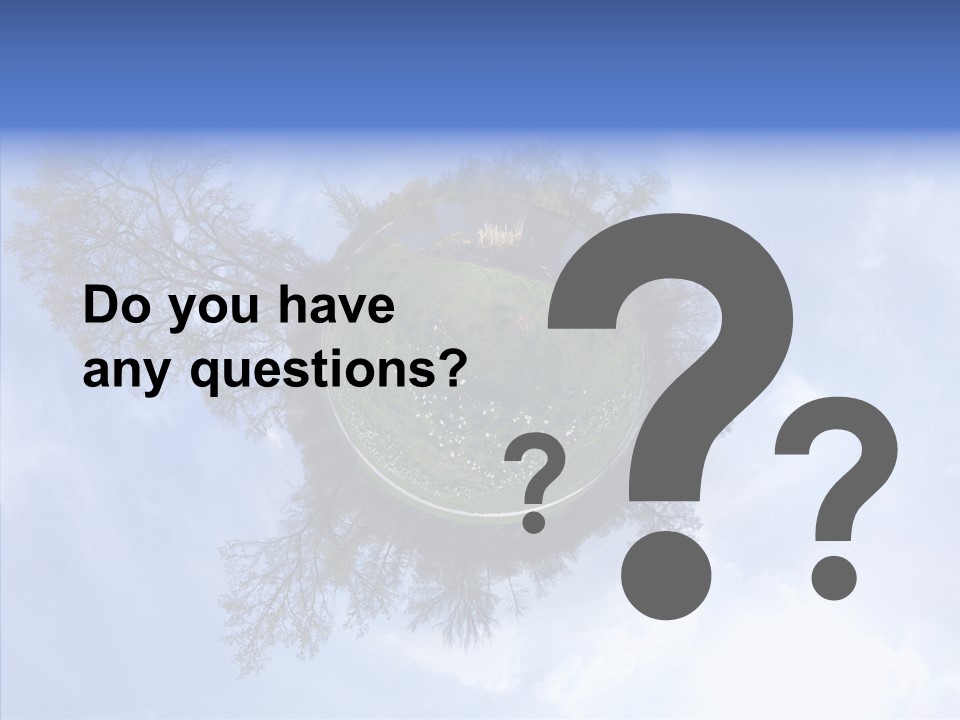 Trees Landscape Planet PowerPoint Template