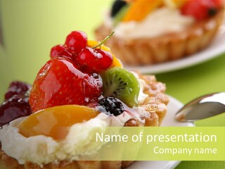 Yummy Strawberry Blackberry PowerPoint Template