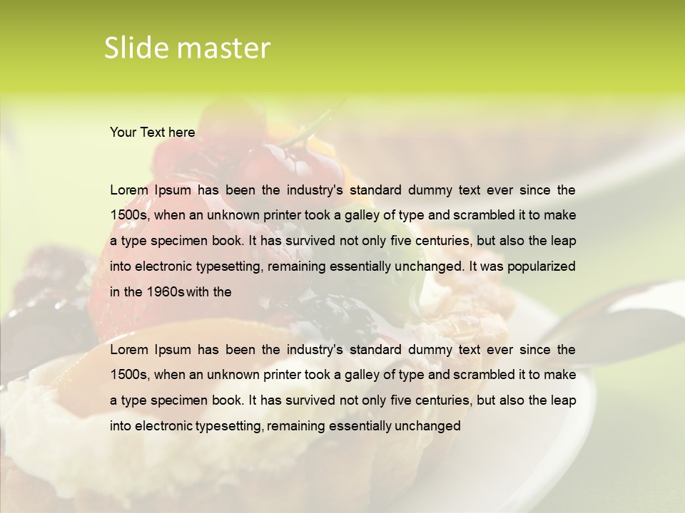 Yummy Strawberry Blackberry PowerPoint Template