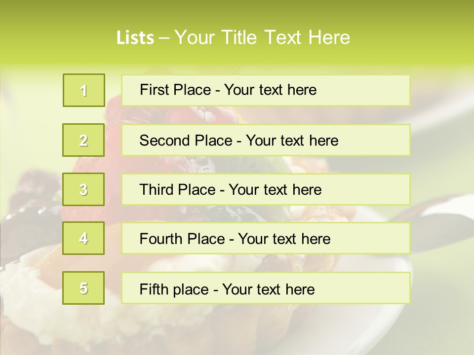 Yummy Strawberry Blackberry PowerPoint Template
