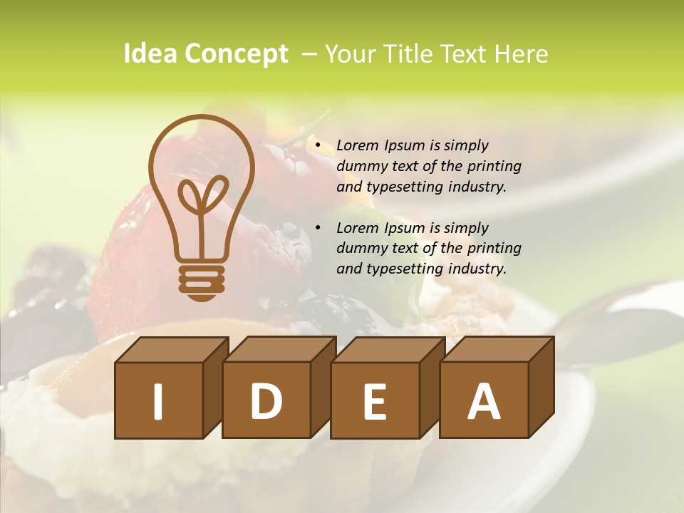 Yummy Strawberry Blackberry PowerPoint Template