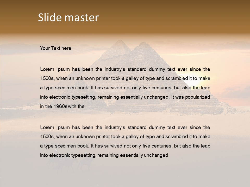 Archeology Visitors Steps PowerPoint Template