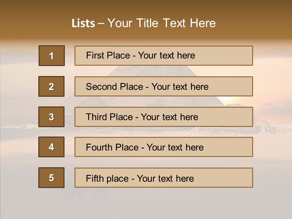 Archeology Visitors Steps PowerPoint Template