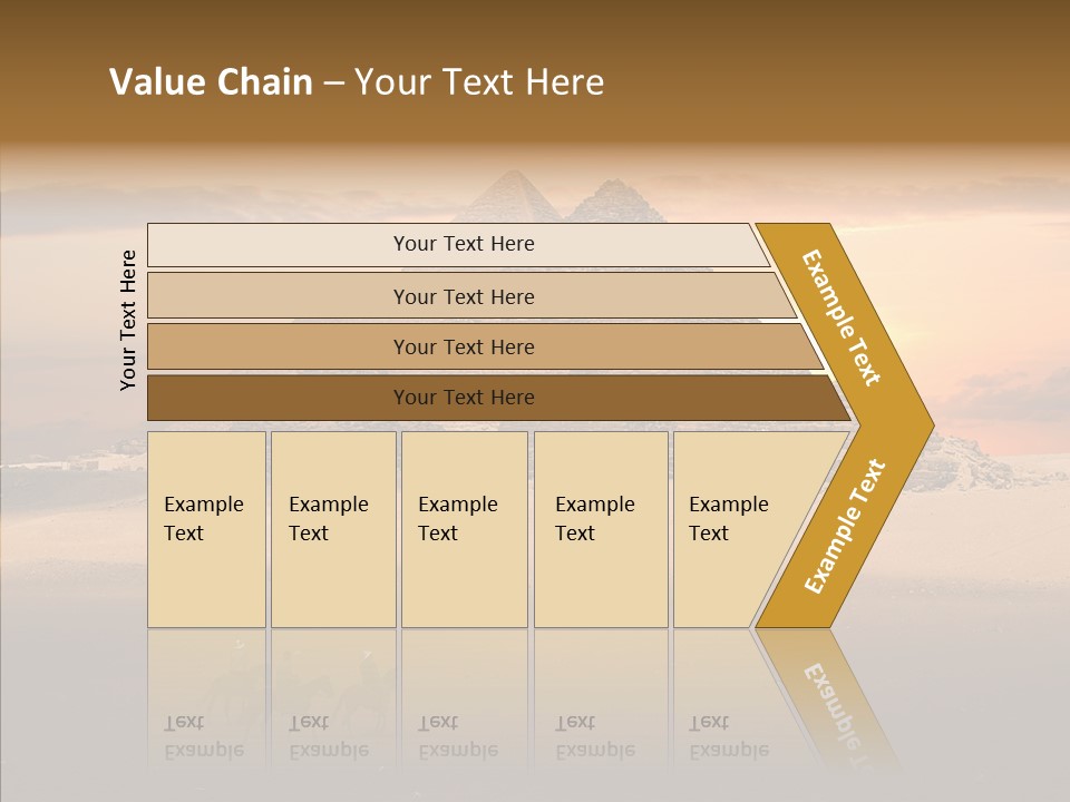 Archeology Visitors Steps PowerPoint Template