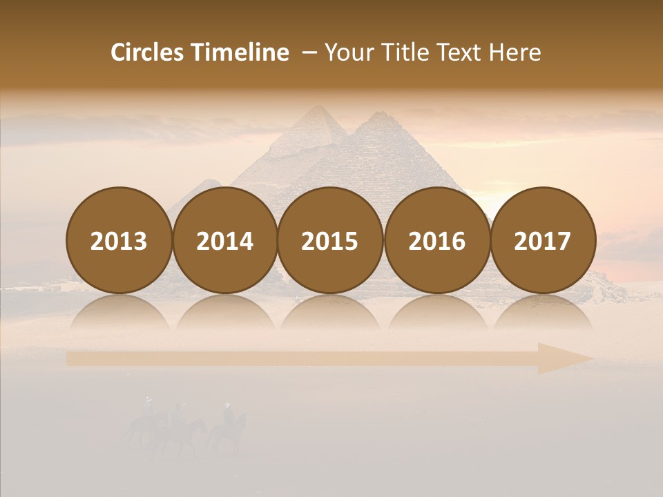 Archeology Visitors Steps PowerPoint Template