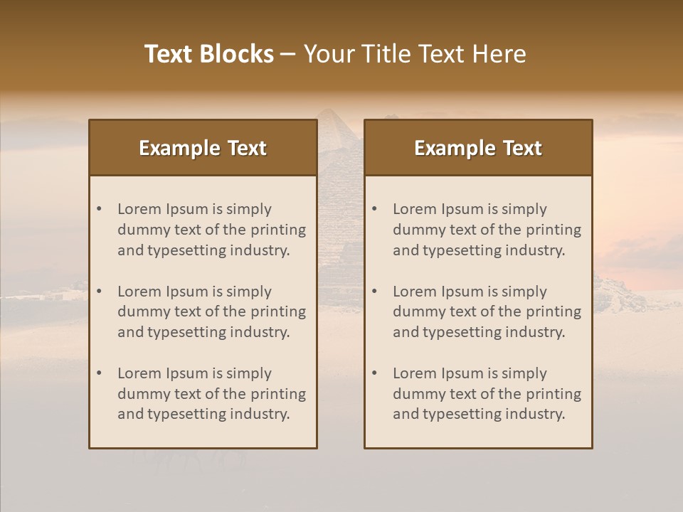 Archeology Visitors Steps PowerPoint Template