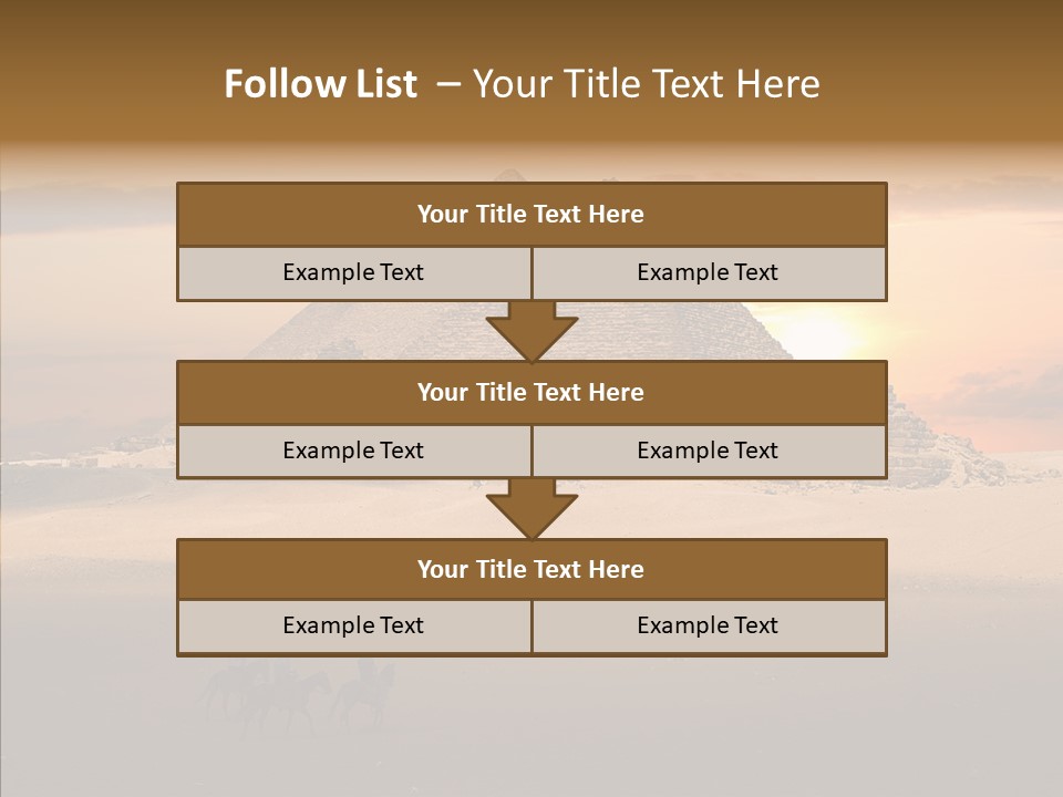 Archeology Visitors Steps PowerPoint Template