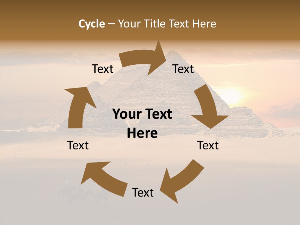 Archeology Visitors Steps PowerPoint Template