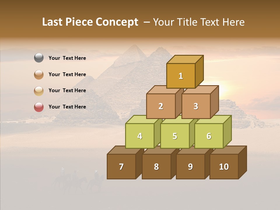 Archeology Visitors Steps PowerPoint Template