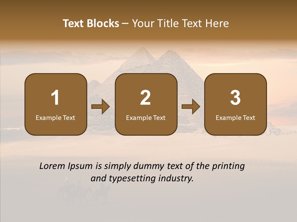 Archeology Visitors Steps PowerPoint Template