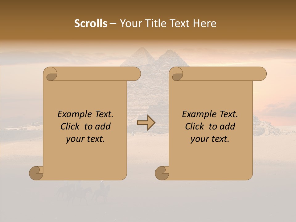Archeology Visitors Steps PowerPoint Template