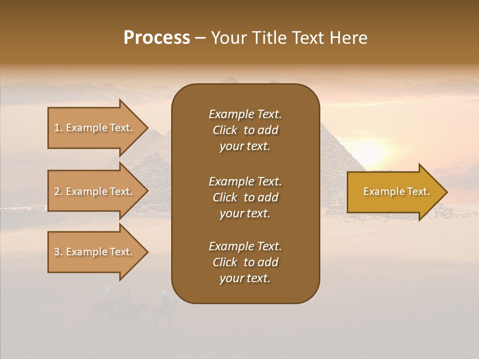 Archeology Visitors Steps PowerPoint Template