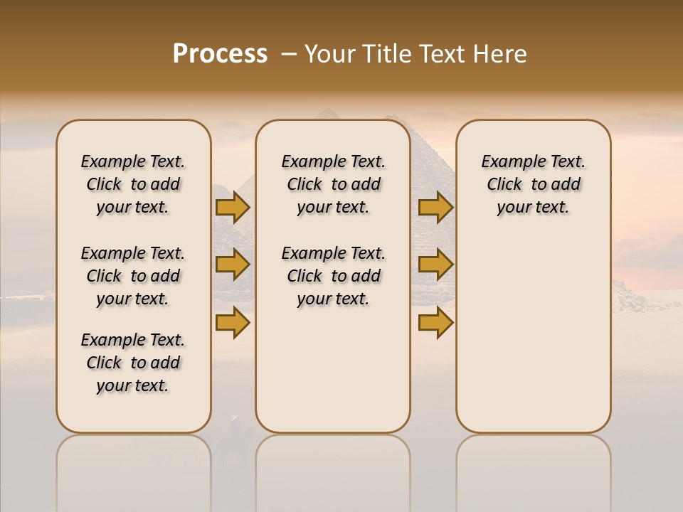 Archeology Visitors Steps PowerPoint Template