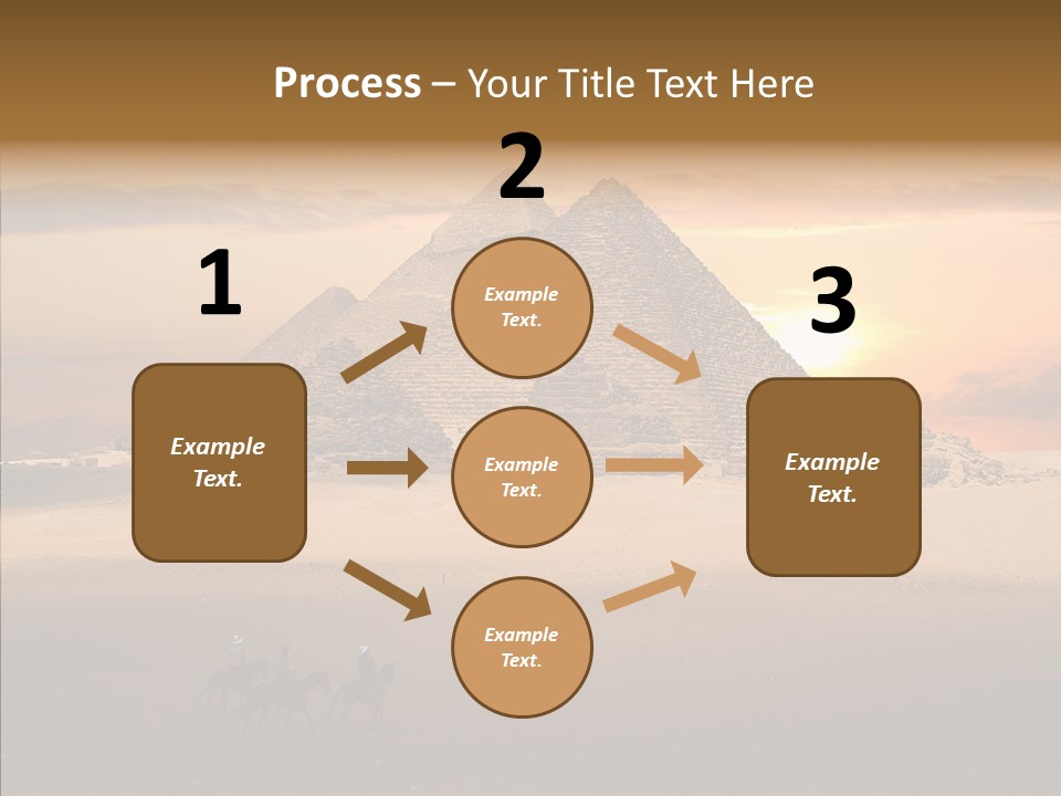 Archeology Visitors Steps PowerPoint Template